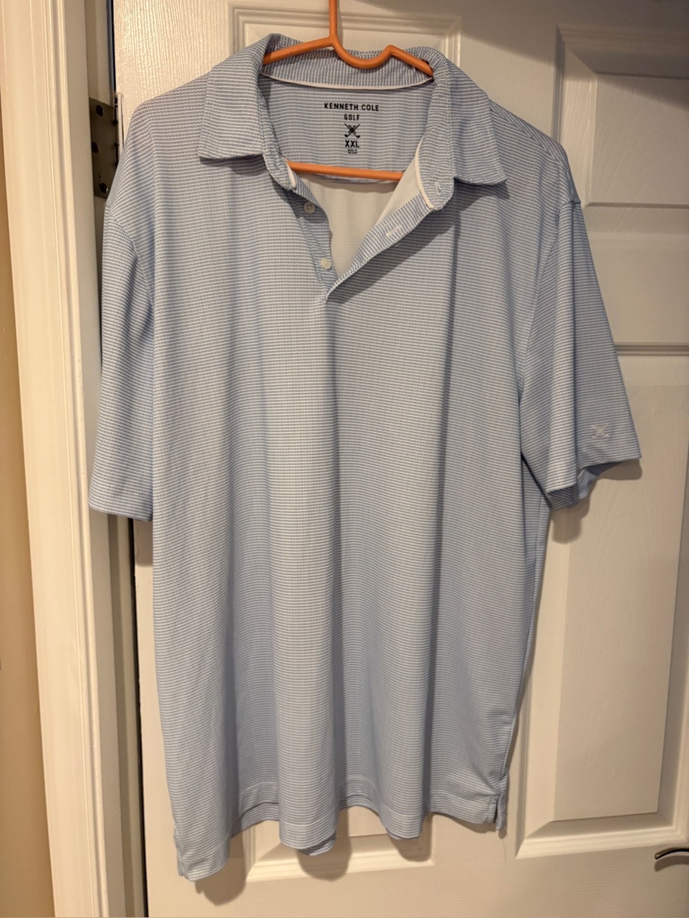 Kenneth Cole Men’s Pale Blue Polo Shirt